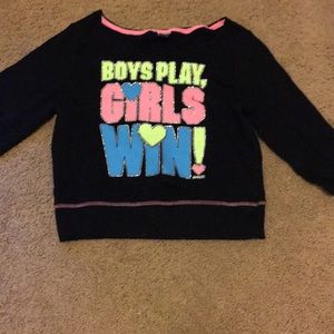 Justice girls sweatshirt size 12.